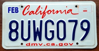 California - tablica z USA