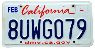 California - tablica z USA