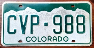 Colorado - tablica z USA