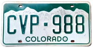 Colorado - tablica z USA