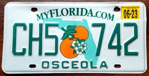 Florida 2023 - tablica z USA