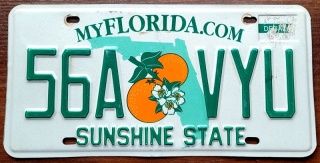 Florida - tablica z USA