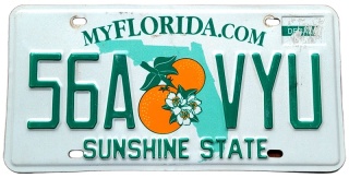 Florida - tablica z USA
