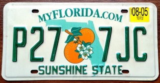 Florida 2005 - tablica z USA