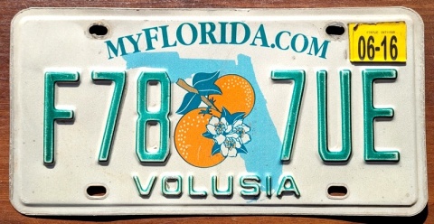 Florida 2016 - tablica z USA