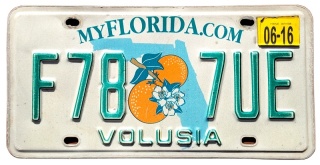 Florida 2016 - tablica z USA
