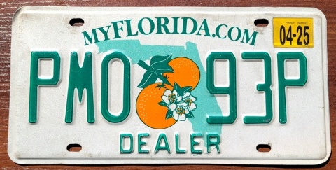 Florida 2025 - DEALER - tablica z USA