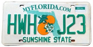 Florida - tablica z USA