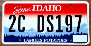 Idaho - tablica z USA