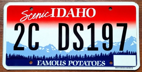 Idaho - tablica z USA