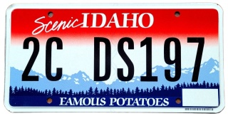 Idaho - tablica z USA