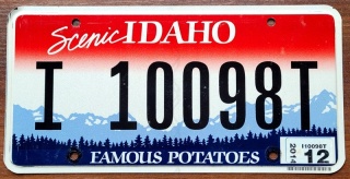 Idaho 2014 - tablica z USA