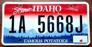 Idaho - tablica z USA