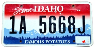 Idaho - tablica z USA
