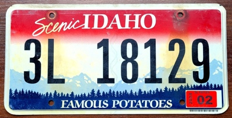 Idaho 2024 - tablica z USA