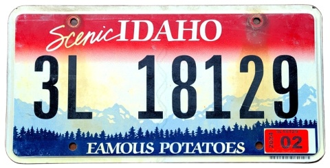 Idaho 2024 - tablica z USA