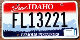 Idaho - tablica z USA