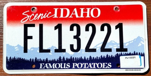 Idaho - tablica z USA