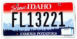 Idaho - tablica z USA