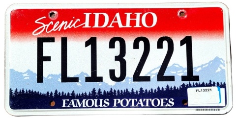 Idaho - tablica z USA