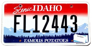 Idaho - tablica z USA