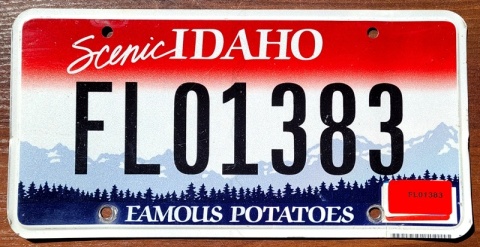 Idaho - tablica z USA