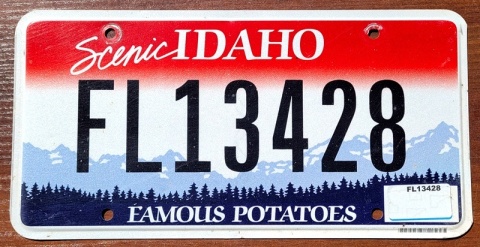 Idaho - tablica z USA