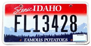 Idaho - tablica z USA