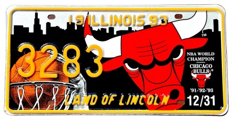 Illinois - Chicago Bulls - tablica z USA
