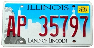 Illinois 2018 - tablica z USA
