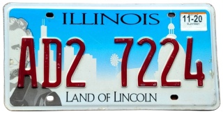 Illinois 2020 - tablica z USA