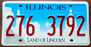 Illinois - tablica z USA