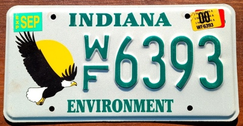 Indiana 2000 - tablica z USA