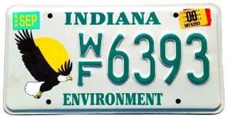 Indiana 2000 - tablica z USA