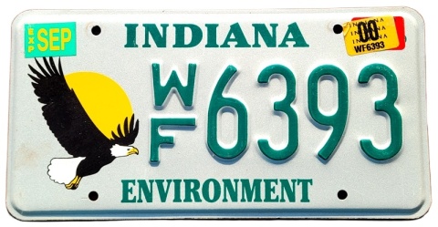Indiana 2000 - tablica z USA
