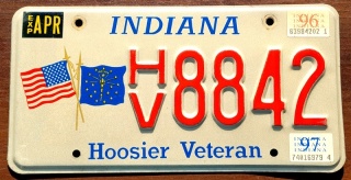 Indiana 1997 - tablica z USA