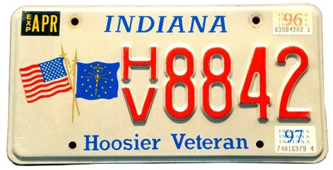 Indiana 1997 - tablica z USA