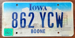 Iowa 2020 - tablica z USA