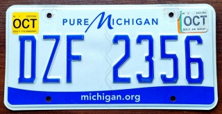 Michigan 2022 - tablica z USA