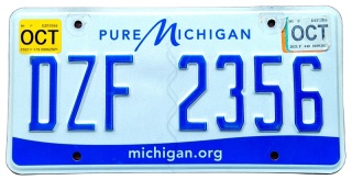 Michigan 2022 - tablica z USA