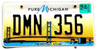 Michigan 2024 - tablica z USA