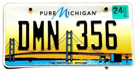 Michigan 2024 - tablica z USA