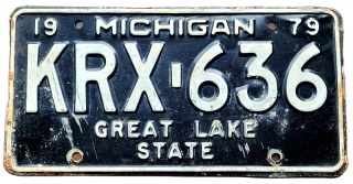 Michigan 1979 - tablica z USA