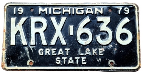 Michigan 1979 - tablica z USA