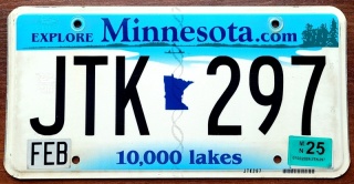 Minnesota 2025 - tablica z USA