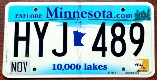 Minnesota - tablica z USA