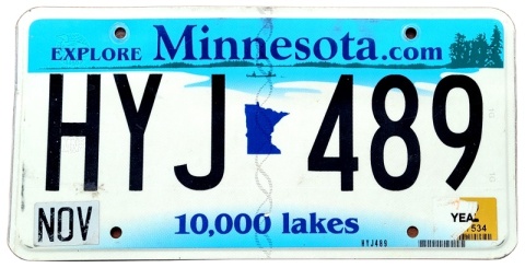 Minnesota - tablica z USA