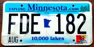 Minnesota 2022 - tablica z USA