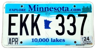 Minnesota 2024 - tablica z USA