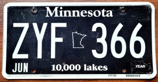 Minnesota - tablica z USA